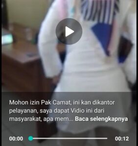Ruang Pelayanan Kecamatan Mekar Baru Diduga Jadi Tempat Joget