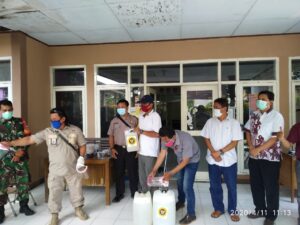 Lawan Virus Corona BINDA Banten dan PJC Salurkan Cairan Disinfektan