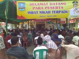 PEMKAB SERANG GELAR SIDANG ISBAT NIKAH TERPADU DI KECAMATAN CIKEUSAL