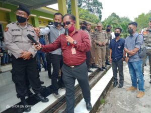Oknum Pegawai BPKAD Mura diduga menghalangi tugas wartawan, AWMB gelar aksi unjuk rasa.