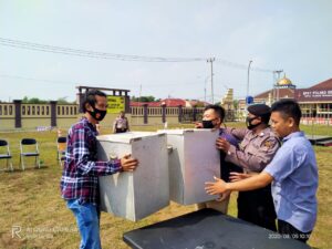 Polres Serang Gelar Latihan Simulasi Sispamkota Pilkada Tahun 2020