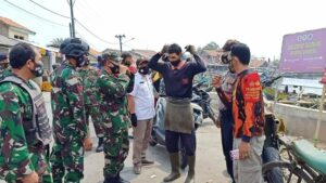 Gebrak Masker Dipimpin Danramil Kronjo Bersama Muspika Kecamatan Kronjo