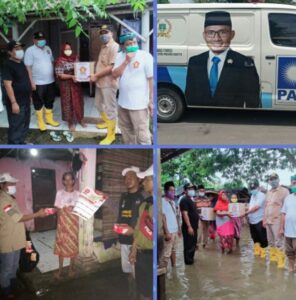 5 Fraksi Partai Elit Berikan Bantuan Sembako Kepada Warga Desa Kedung Terdampak Banjir