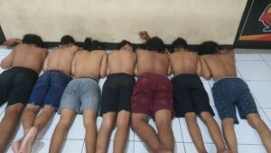 Ketujuh Remaja Bersama Barang Bukti Diamankan Polsek Teluknaga