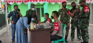 Dukung Program Pemerintah, Koramil 0602-01/Kota Serang Gelar Vaksinasi Massal