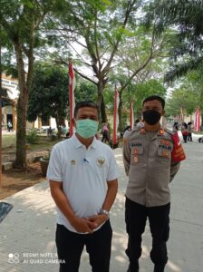 Forkopimcam Berkolaborasi Dengan Kapolsek memonitoring Vaksinasi di Wilayah Legok