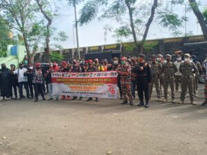 Komunitas Ormas Bersama OPD Dan TNI-POLRI Bakti Sosial Berbagi Masker Di 6 Lokasi