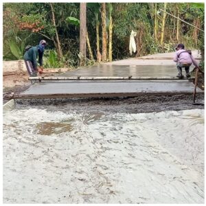 CV PUTRA KARANG TAMPOMAS, Kontraktor Pelaksana proyek Pengecoran Jalan desa Ranca Sumur Kecamatan Kopo, di duga Asal Asalan