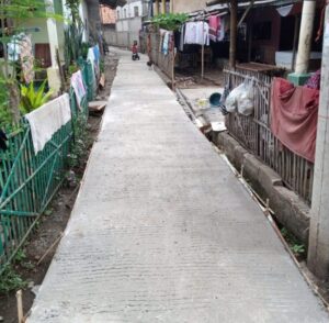 Pembangunan Rabat Beton Jaling Desa Mekar Baru Disambut Baik Warga