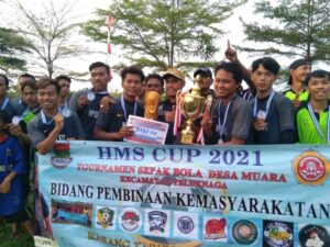 HMS Cup Gelar Final Turnamen Sepak Bola Desa Muara Berjalan Sukses