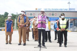 Presiden joko Widodo resmikan jalan Tol Serang-Panimbang Sesi 1 Resmi Beroperasi