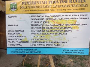 Diduga Kurang Pengawasan, Perkim Banten Segera Lakukan Uji Kualitas Paving Block Jalan Lingkungan di Kelurahan Terondol
