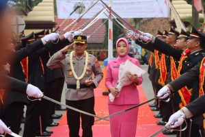 Polres Lebak Gelar Apel Satuan Dan farawell Parade Sambut Kapolres Lebak.
