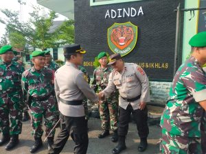Kapolres Lebak Bersama Dandim 0603 Lebak Pimpin Apel Gelar Pasukan Kesiapan KTT Asean Ke 43 Di Kodim 0603 Lebak.