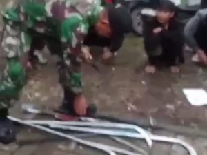 Akan Tawuran Pakai Sajam, Babinsa Kodim 0602/Serang Amankan Oknum Pelajar