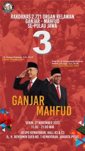 Sukseskan Rakornas Relawan Ganjar-Mahfud, TKRPP Pandeglang Utus 19 Delegasi