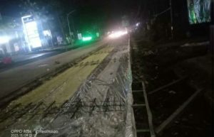 Diduga Tak Pakai Wiremesh, Proyek Betonisasi Jalan Raya Cilegon-Serang Disoal