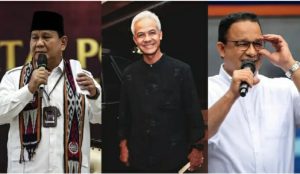 Nomor Urut Capres-Cawapres : Anies-Cak Imin 1, Prabowo-Gibran 2 dan Ganjar-Mahfud 3