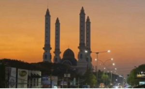 Peserta Aksi Kemanusiaan Palestina Gelar Shalat Ghaib di Masjid Agung Cilegon