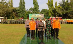 Dandim 0602/Serang dan Pj. Walikota Serang Pimpin Apel Siaga Hadapi Bencana Alam