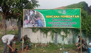 Melalui Koramil Tirtayasa, Kodim 0602/Serang (Akan) Bangun Bank Sampah
