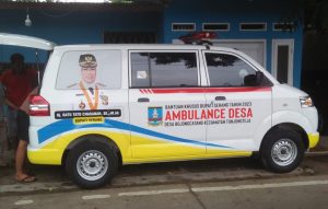 Pemerintah Desa Bojong Catang Dapat Bantuan Mobil Ambulance