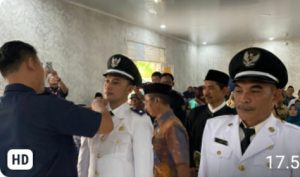 Camat Anyar Gelar Acara Pengambilan Sumpah dan Serah Terima Jabatan 2 Kepala Desa