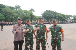 Danrem 064/MY Pimpin Apel Gelar Pasukan Pengamanan Kunker Presiden Jokowi di Banten