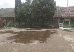 Akibat Buruknya Drainase. SDN Cimaung 3 Dilanda Banjir