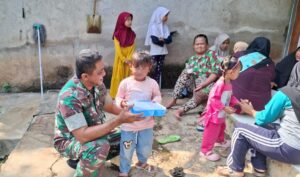 Sinergitas Babinsa Koramil 0602-06/Kramatwatu Bersama Pemdes fan Puskesmas Dalam Percepatan Penurunan Stunting