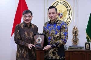 Sharing Ilmu Pertanahan dan Pemetaan 3D, Menteri AHY Terima Kunjungan Dubes Singapura