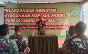 Kodim 0602/Serang Adakan Kegiatan Pendayagunaan Koramil Model Tahun 2024