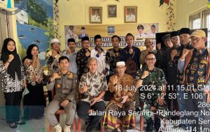 Danramil 0602-16/Baros dan Polsek Baros Adakan Sosialisasi Ketentraman dan Ketertiban Umum