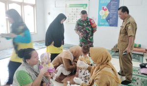 Babinsa Koramil 0602-01/Kota Serang Dukung PIN Polio di Kecamatan Serang