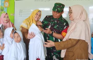 Sukseskan Program Pemerintah, Koramil 0602-07/Waringin Kurung Dukung PIN Polio 2024