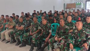 Secara Virtual, Seluruh Anggota Kodim 0602/Serang Terima Pengarahan dari Danrem 064/MY