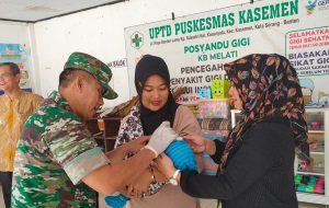 Danramil 0602-02/Kasemen Bersama Babinsa Komitmen Dukung Program PIN Polio 2024