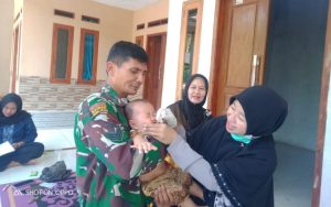 Kodim 0602/Serang Kerahkan Babinsa Dukung Program PIN Polio 2024