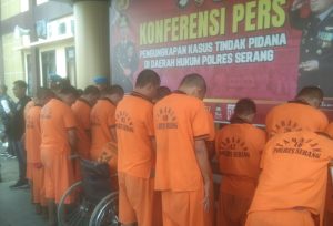 Melawan Petugas, 7 dari 16 Pelaku Kejahatan Dihujani Timah Panas Satreskrim Polres Serang