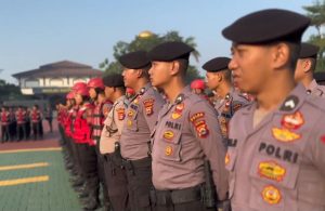 Ditsamapta Polda Banten Gelar Patroli Gabungan dan Apel Siaga Tanggap Bencana