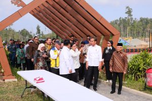 Menteri AHY Dampingi Presiden, Wapres dan Menteri KIM Tinjau Embung Sampai Sumbu Kebangsaan