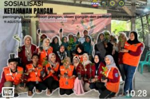 Sosialisasi Ketahanan Pangan oleh KKM Kelompok 23 Uniba Serang.di Desa Cisait