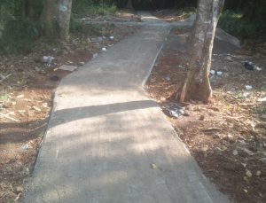 Pemerintah Desa Nagara Padang Bangun Jalan Paving Block dan Rabat Beton
