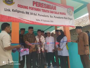 Di Kelurahan Purwakarta, Helldy Resmikan Gedung Posyandu Teratai dan Balai Warga