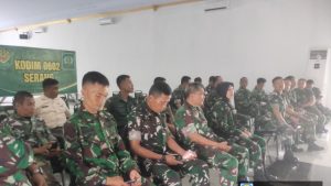 Melalui Video Converence, Babinsa Kodim 0602/Serang Ikuti Pelatihan Manajemen Pendampingan Pompanisasi 