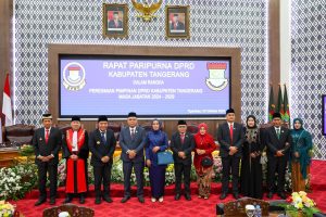 Hadiri Penetapan Pimpinan DPRD Kabupaten Tangerang, Al Muktabar Ingatkan Kewajiban Atas Kesejahteraan Rakyat