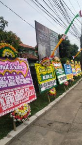 HUT TNI ke-79, Kodim 0602/Serang Banjir Karangan Bunga