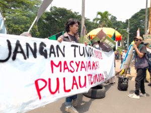 Isu Pendidikan dan Kesehatan Menguap Dalam Demonstrasi HMI MPO Serang