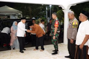 Al Muktabar Sambut Kedatangan Wapres KH Ma’ruf Amin di Ponpes An Nawawi Tanara