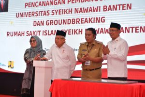 Al Muktabar Dampingi Wapres KH. Ma’ruf Amin Canangkan Pembangunan Universitas Syeikh Nawawi Banten